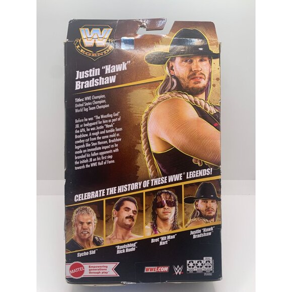 WWE Legends Elite Collection Justin "Hawk" Bradshaw Action Figure Series 25 By M - Picture 3 of 4